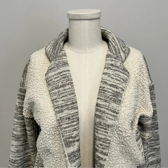 Anthropologie Saturday Sunday  Fleece Sweater Jacket Shacket - Picture 4 of 13